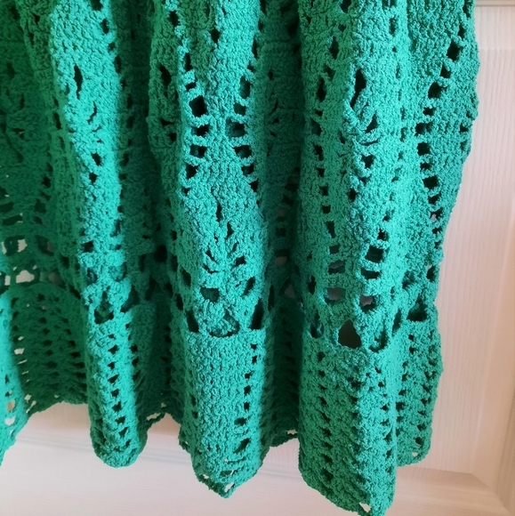 Stunning Handmade Crochet Lace Plus Size Dress 1X - 2X - Picture 11 of 13